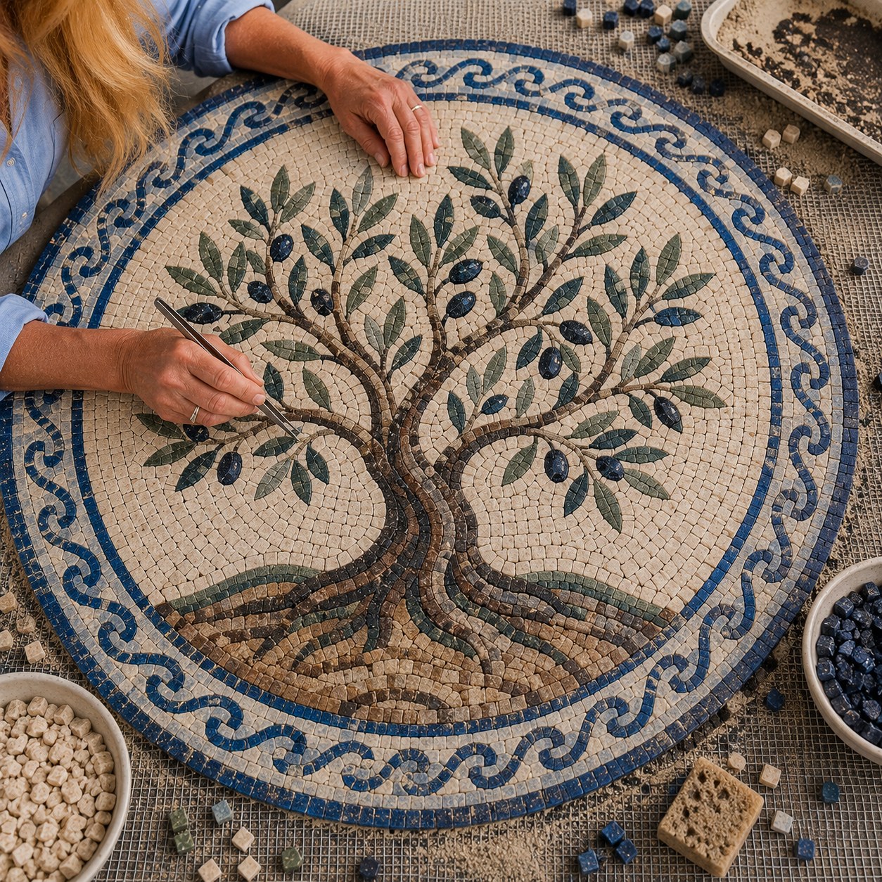 Tree-of-life mosaic
